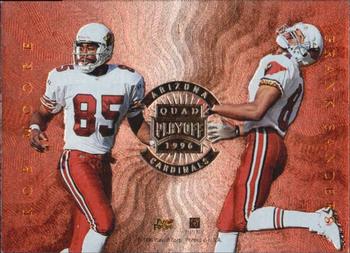 1996 Playoff Absolute - Quad Series #1 Stoney Case / Garrison Hearst / Rob Moore / Frank Sanders Back