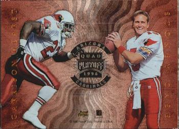 1996 Playoff Absolute - Quad Series #1 Stoney Case / Garrison Hearst / Rob Moore / Frank Sanders Front