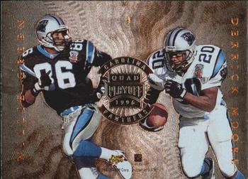 1996 Playoff Absolute - Quad Series #4 Mark Carrier / Kerry Collins / Willie Green / Derrick Moore Back