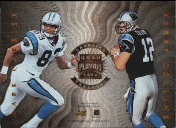 1996 Playoff Absolute - Quad Series #4 Mark Carrier / Kerry Collins / Willie Green / Derrick Moore Front