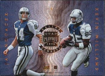1996 Playoff Absolute - Quad Series #8 Michael Irvin / Jay Novacek / Deion Sanders / Kevin Williams Back