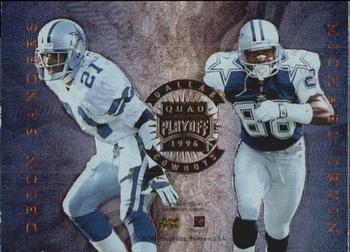 1996 Playoff Absolute - Quad Series #8 Michael Irvin / Jay Novacek / Deion Sanders / Kevin Williams Front