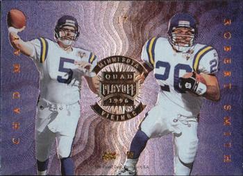 1996 Playoff Absolute - Quad Series #17 Cris Carter / Warren Moon / Robert Smith / Chad May Back