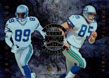 1996 Playoff Absolute - Quad Series #27 Brian Blades / Christian Fauria / Joey Galloway / Rick Mirer Back