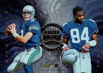 1996 Playoff Absolute - Quad Series #27 Brian Blades / Christian Fauria / Joey Galloway / Rick Mirer Front