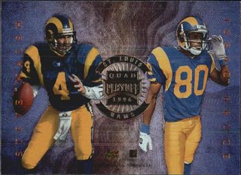 1996 Playoff Absolute - Quad Series #28 Mark Rypien / Isaac Bruce / Todd Kinchen / Steve Walsh Front