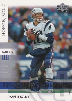 2002 Upper Deck Honor Roll - Sophomore Standouts #SSQ-2 Tom Brady Front