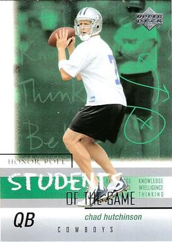 2002 Upper Deck Honor Roll - Students of the Game #SGQ-9 Chad Hutchinson Front