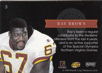 1996 Playoff Absolute - Prime Unsung Heroes #3 Ray Brown Back