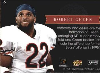 1996 Playoff Absolute - Prime Unsung Heroes #8 Robert Green Back