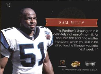 1996 Playoff Absolute - Prime Unsung Heroes #13 Sam Mills Back