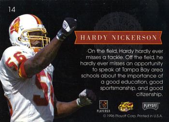 1996 Playoff Absolute - Prime Unsung Heroes #14 Hardy Nickerson Back
