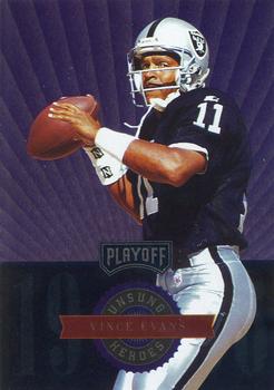 1996 Playoff Absolute - Prime Unsung Heroes #20 Vince Evans Front