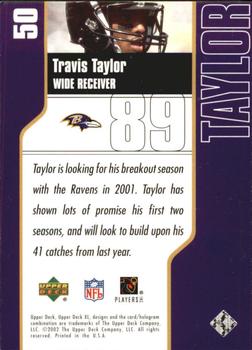 2002 Upper Deck XL - Holofoil #50 Travis Taylor Back