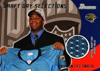 2003 Bowman - Draft Day Selection Relics #DJ-BL Byron Leftwich Front