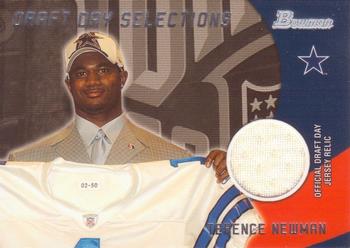 2003 Bowman - Draft Day Selection Relics #DJ-TN Terence Newman Front