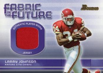 2003 Bowman - Fabric of the Future #FA-LJ Larry Johnson Front