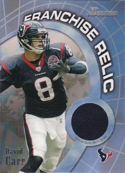 2003 Bowman - Franchise Jerseys #FR-DC David Carr Front