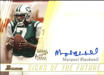 2003 Bowman - Signs of the Future Autographs #SF-MB Marquel Blackwell Front