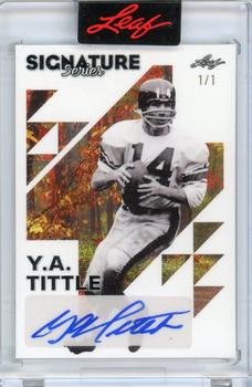 2023 Leaf Signature Series - Fall #BA-YAT Y.A. Tittle Front