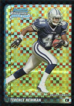 2003 Bowman Chrome - Xfractors #114 Terence Newman Front