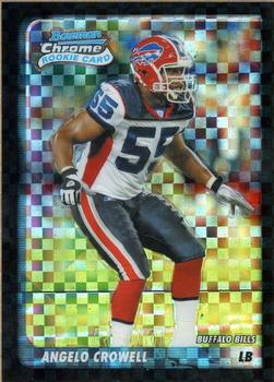 2003 Bowman Chrome - Xfractors #156 Angelo Crowell Front