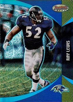 2003 Bowman's Best - Blue #36 Ray Lewis Front
