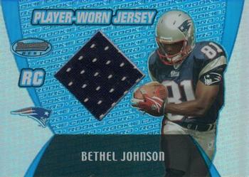2003 Bowman's Best - Blue #98 Bethel Johnson Front