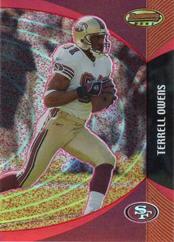2003 Bowman's Best - Red #1 Terrell Owens Front