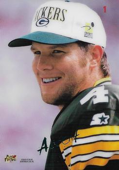 1996 Playoff Contenders - Accents #1 Brett Favre Back