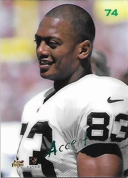 1996 Playoff Contenders - Accents #74 Rickey Dudley Back