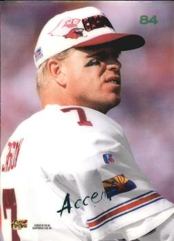 1996 Playoff Contenders - Accents #84 Boomer Esiason Back