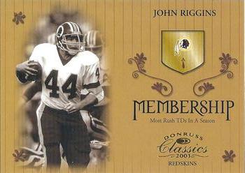 2003 Donruss Classics - Membership #M8 John Riggins Front
