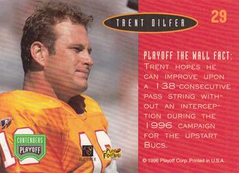 1996 Playoff Contenders - Open Field #29 Trent Dilfer Back