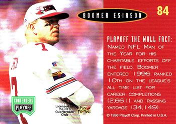 1996 Playoff Contenders - Open Field #84 Boomer Esiason Back