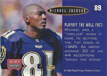 1996 Playoff Contenders - Open Field #89 Michael Jackson Back