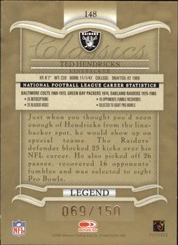 2003 Donruss Classics - Timeless Tributes #148 Ted Hendricks Back