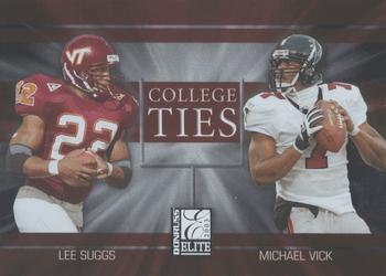 2003 Donruss Elite - College Ties #CT-7 Michael Vick / Lee Suggs Front
