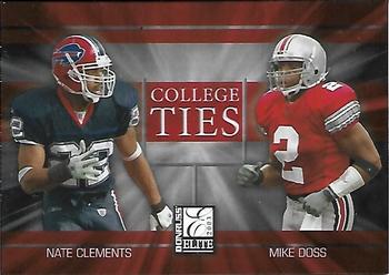 2003 Donruss Elite - College Ties #CT-15 Nate Clements / Mike Doss Front