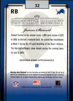 2003 Donruss Gridiron Kings - Bronze #32 James Stewart Back