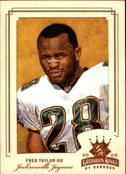 2003 Donruss Gridiron Kings - Bronze #46 Fred Taylor Front