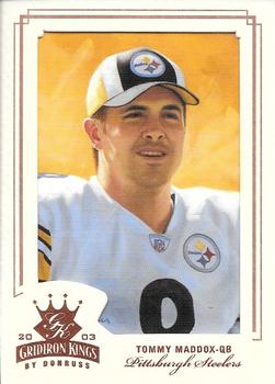 2003 Donruss Gridiron Kings - Bronze #76 Tommy Maddox Front