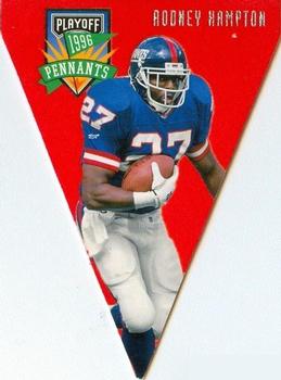 1996 Playoff Contenders - Pennants #27 Rodney Hampton Front