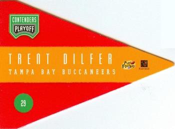 1996 Playoff Contenders - Pennants #29 Trent Dilfer Back