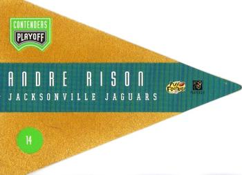 1996 Playoff Contenders - Pennants #14 Andre Rison Back