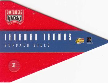 1996 Playoff Contenders - Pennants #35 Thurman Thomas Back
