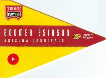1996 Playoff Contenders - Pennants #84 Boomer Esiason Back