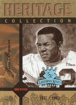 2003 Donruss Gridiron Kings - Heritage Collection #HC-12 Jim Brown Front