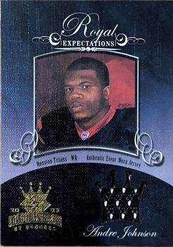 2003 Donruss Gridiron Kings - Royal Expectations #RE-1 Andre Johnson Front