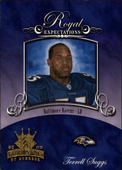 2003 Donruss Gridiron Kings - Royal Expectations #RE-15 Terrell Suggs Front